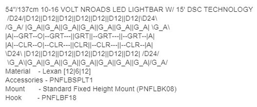 Soundoff nROADS LED Light Bar ENRLB, Dual Color, 2-colors per head, GREEN/AMBER front and rear, 54 inches, 2015-2020 Ford F-150, 2017-2020 F-250, 2016-2017 Expedition, ENRLB00K5R-07N